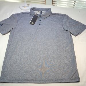 Adidas Men's Heathered Gray Polo Shirt